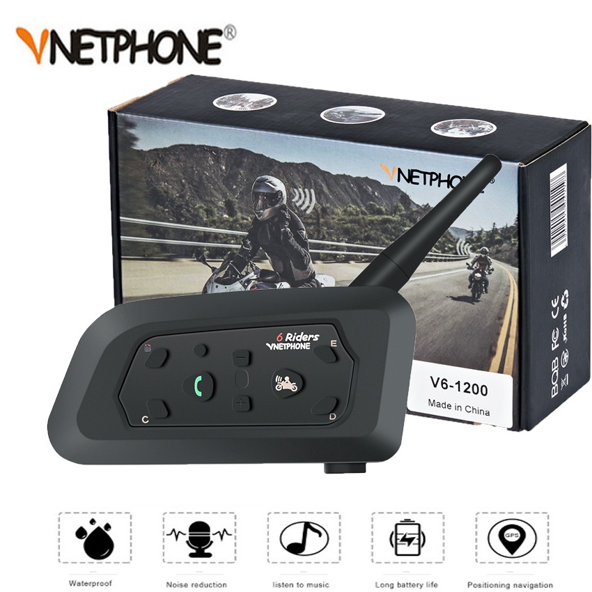 tactiek haak borst Vnetphone V6 motorcycle helmet bluetooth intercom – Probikers Pune