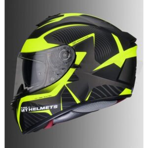 MT Blade 2SV Blaster Matt Helmet (Black & Flour Yellow)