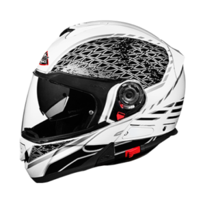 SMK Glide Sign Helmet Gloss White-Black (GL126)