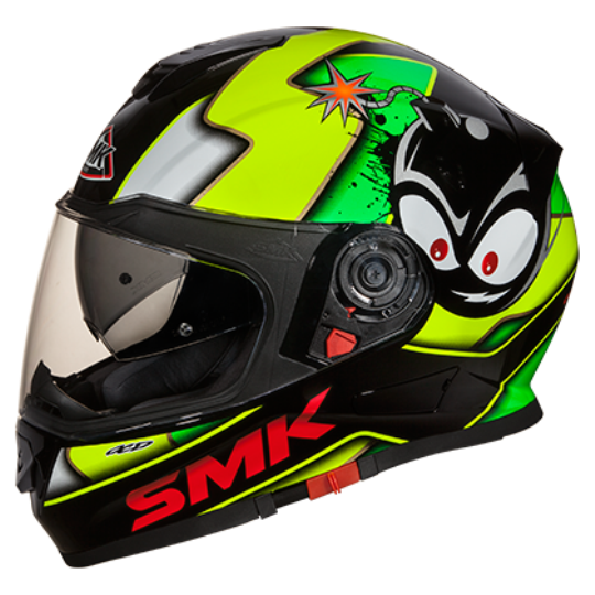 SMK Twister Cartoon Helmet Black-Yellow 241