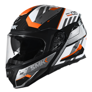 SMK Gullwing Tekker Helmet Black Orange White ( GL217 )