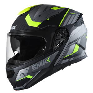 SMK Gullwing Tekker Helmet Black Grey Yellow Matt (MA264)