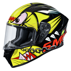 SMK Stellar Monster Helmet ( Black Yellow Red Matt ) (MA243)