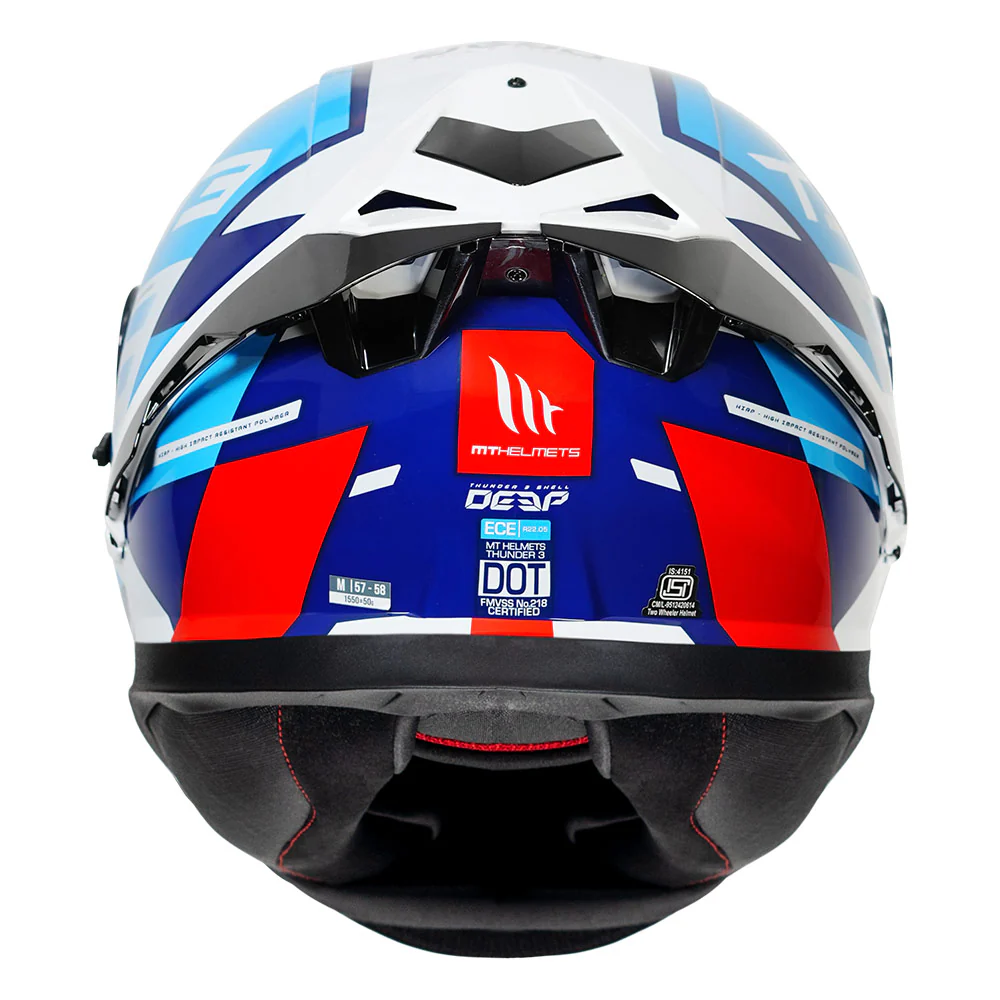 MT THUNDER3 PRO DEEP HELMET( BLUE ) - Image 3