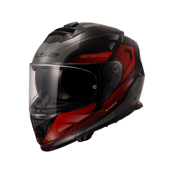 LS2 FF800 STORM II KRONOS RED GREY-06 - Image 4