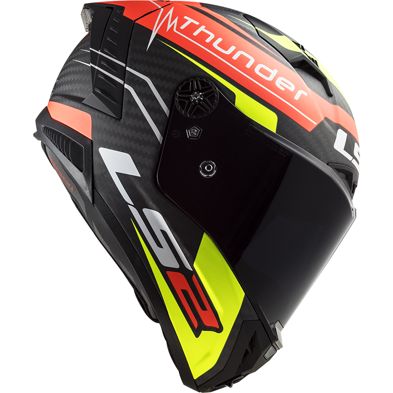 LS2 FF805 THUNDER ATTACK MATT RED H-V YELLOW-06 - Image 5
