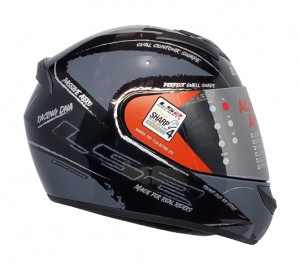 LS2 FF352 BRUSH HELMET ( MATT BLACK GREY )