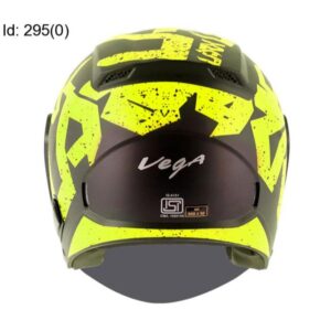 VEGA Lark Victor Dull Black Neon Yellow Helmet