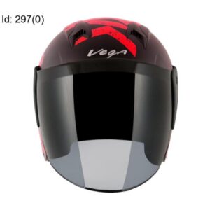 VEGA Lark Victor Dull Black Red Helmet
