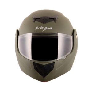 VEGA Crux Dx Dull Battle Green Helmet