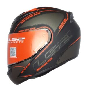 LS2 FF352 BRUSH HELMET ( MATT BLACK RED)