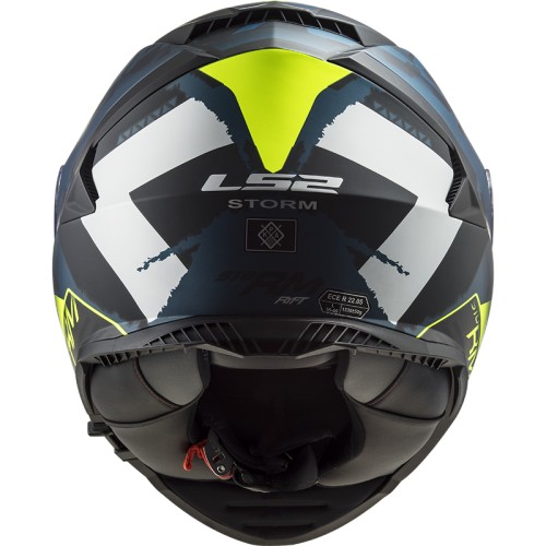 LS2 FF800 STROM SPRINTER HELMET ( MATT BLACK SILVER COBALT WITH ANTIFOG RESISTANT VISOR) - Image 5