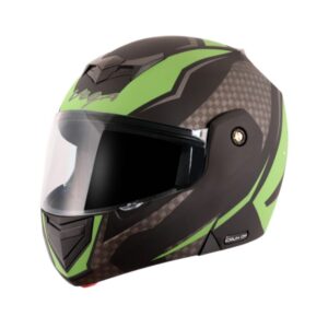 VEGA Crux Dx Checks Dull Black Green Helmet