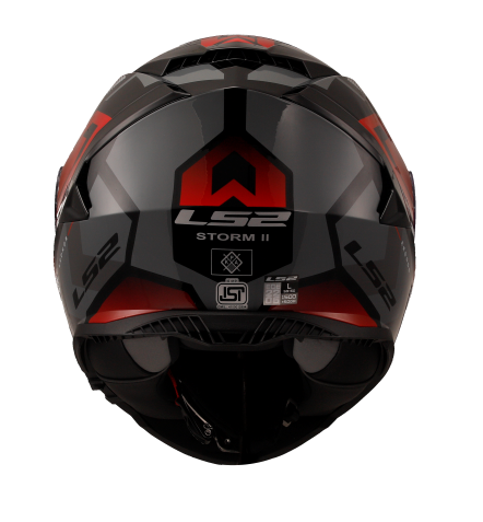 LS2 FF800 STORM II KRONOS RED GREY-06 - Image 7