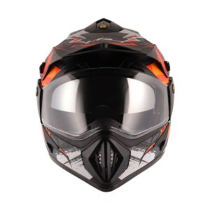VEGA Off Road D/V Fighter Dull Black Orange Helmet