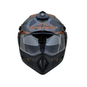 VEGA Off Road D/V Gangster Dull Black Blue Helmet