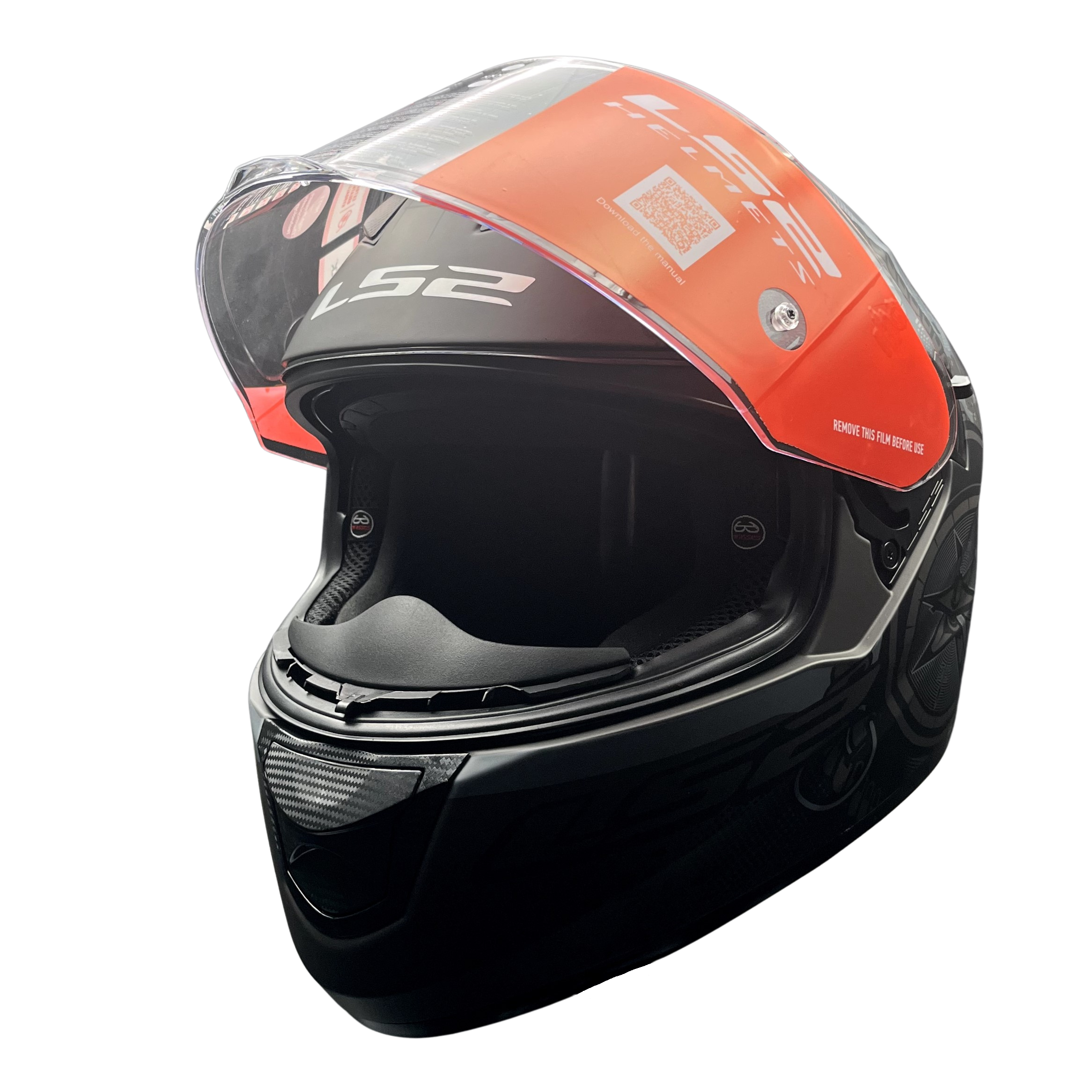 LS2 FF320 STREAM EVO VIATOR D-RING (MATT BLACK 7C GRAY) - Image 4