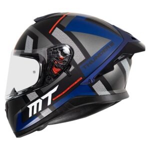 MT THUNDER3 PRO PULSION HELMET ( Matt Blue & Grey )