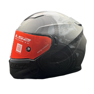 LS2 FF320 STREAM EVO VIATOR D-RING (MATT BLACK 7C GRAY)