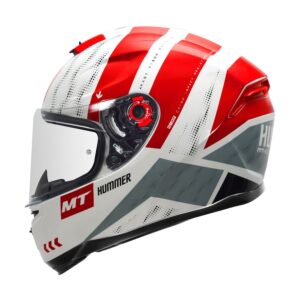 MT Hummer FLEX Helmet ( White Red )