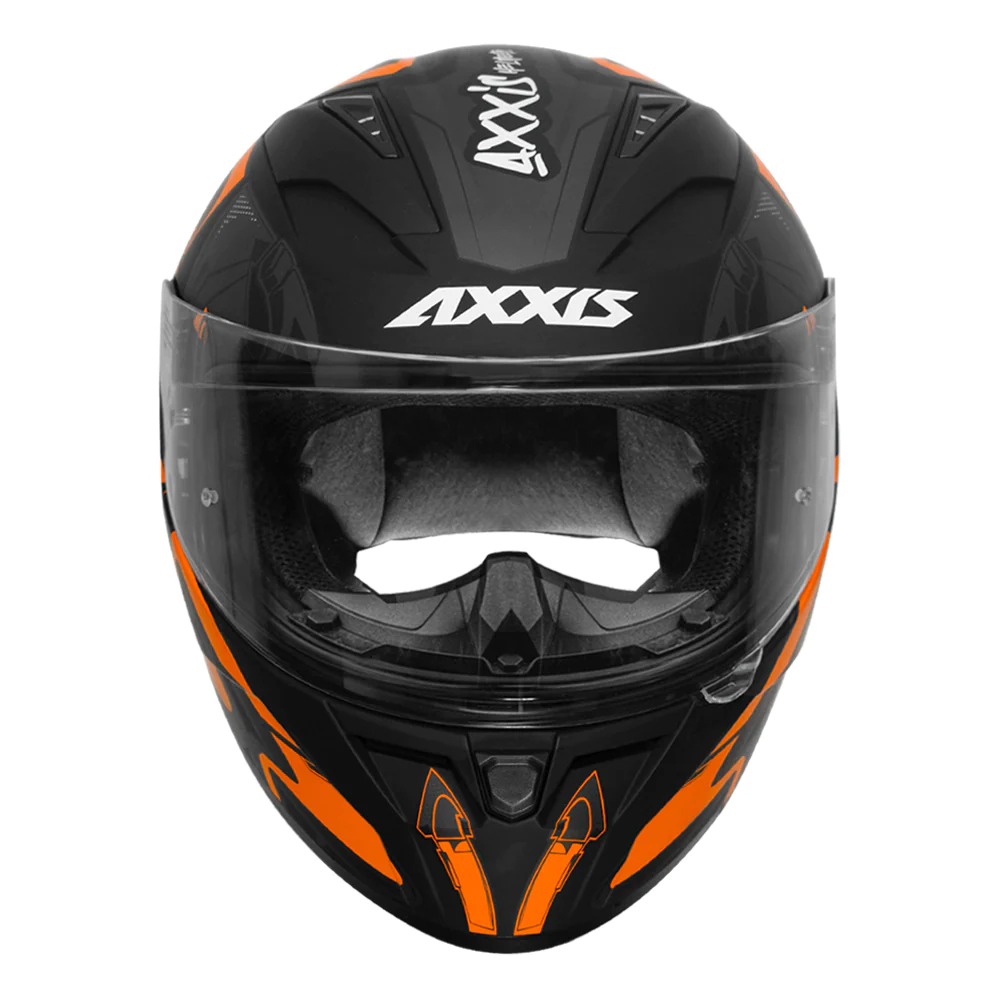 AXXIS SEGMENT ARROWS HELMET (MATT FLUORESCENT ORANGE) - Image 4