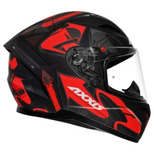 AXXIS SEGMENT ARROWS HELMET (MATT FLUORESCENT RED)