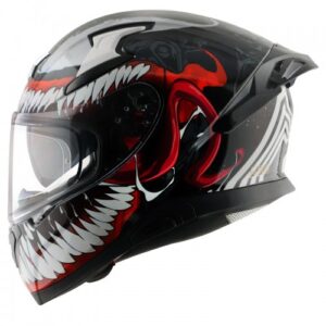 AXOR APEX MARVEL VENOM HELMET ( BLACK RED )