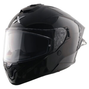 APEX Brutale Solid Colors Dual Spoiler Helmet (BLACK)