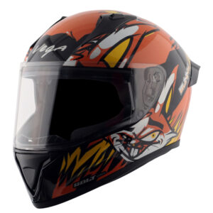 Vega Bolt Bunny Black Orange Helmet