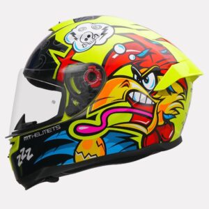 MT Hummer Braap Helmet (Gloss Flourscent Yellow )