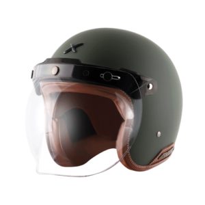 AXOR RETRO JET HELMET DULL BATTLE GREEN