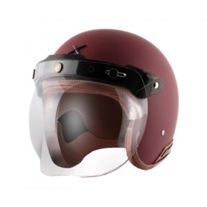 AXOR RETRO JET HELMET DULL CHESTNUT RED