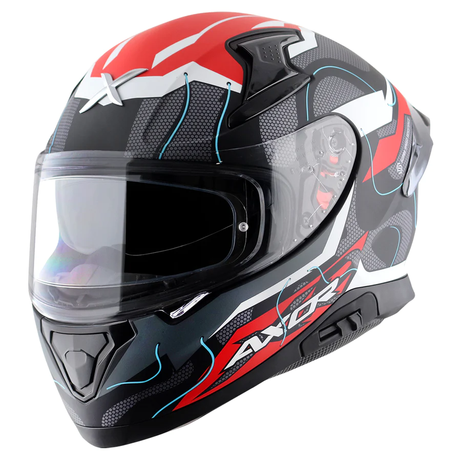 AXOR APEX DYNAMO HELMET ( DULL BLACK RED) - Image 9