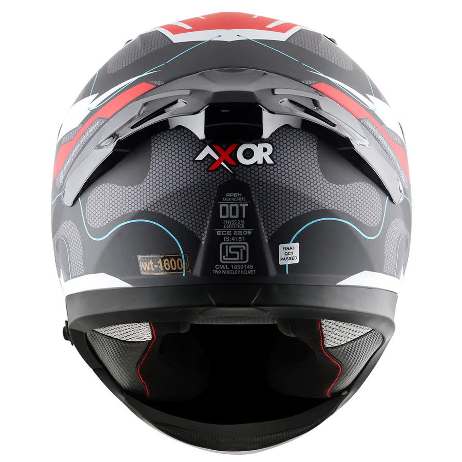 AXOR APEX DYNAMO HELMET ( DULL BLACK RED) - Image 6