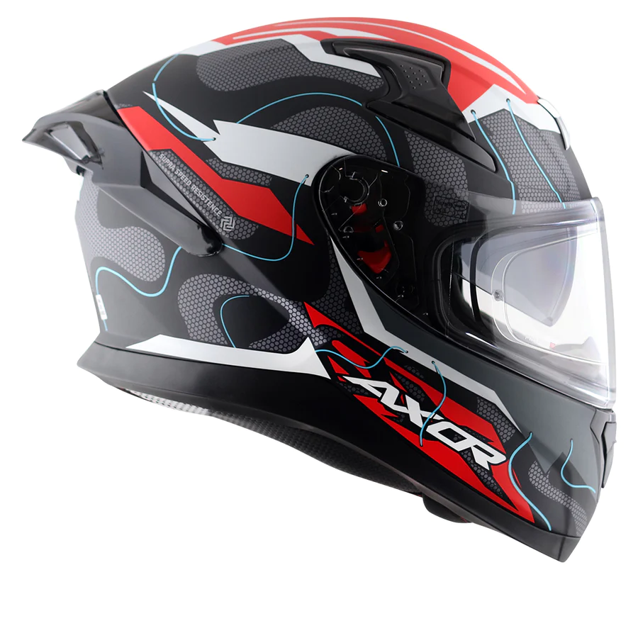 AXOR APEX DYNAMO HELMET ( DULL BLACK RED) - Image 4