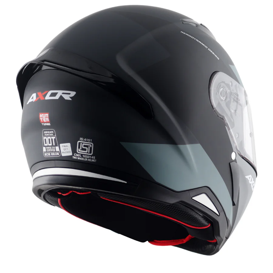 APEX Hunter Turbo Helmet (Dull Black Grey) - Image 5