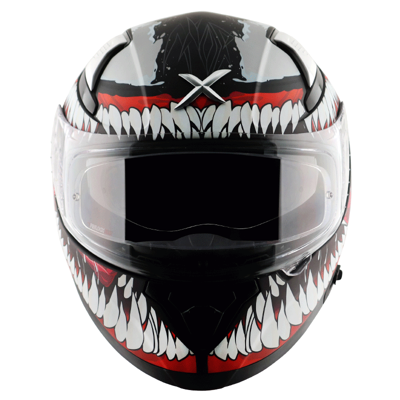 AXOR APEX MARVEL VENOM HELMET ( DULL BLACK RED ) - Image 8
