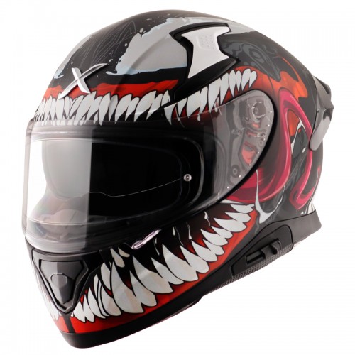 AXOR APEX MARVEL VENOM HELMET ( DULL BLACK RED ) - Image 7