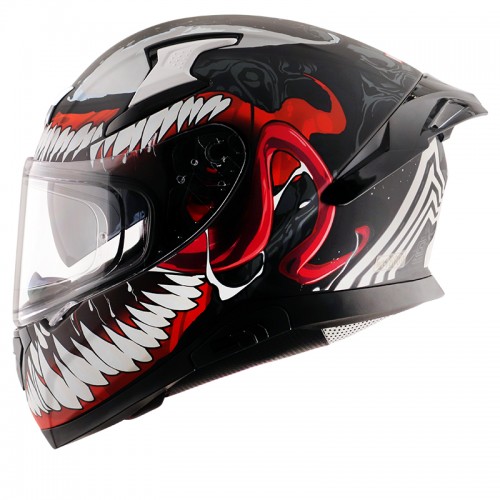 AXOR APEX MARVEL VENOM HELMET ( DULL BLACK RED ) - Image 9