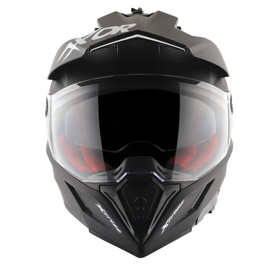 AXOR X-CROSS DUAL VISOR HELMET (DULL BLACK) - Image 2
