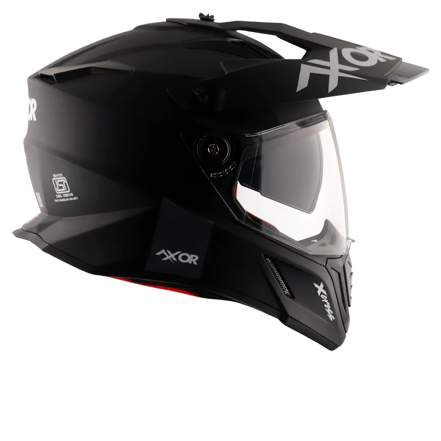 AXOR X-CROSS DUAL VISOR HELMET (DULL BLACK) - Image 7