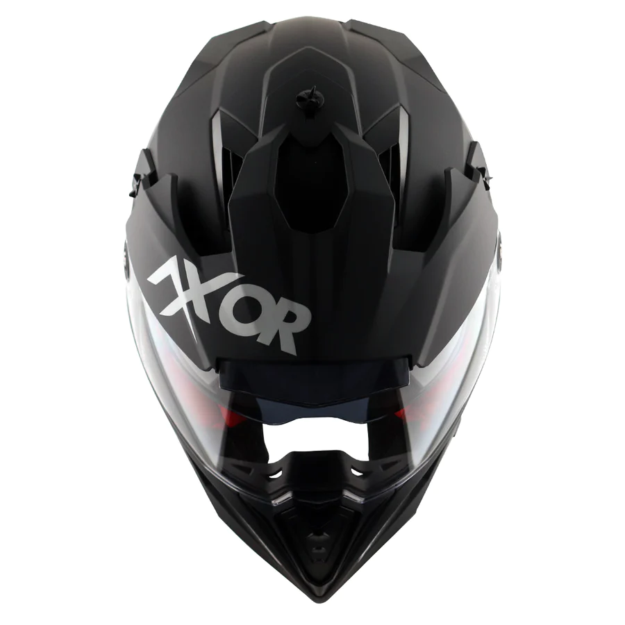 AXOR X-CROSS DUAL VISOR HELMET (DULL BLACK) - Image 9