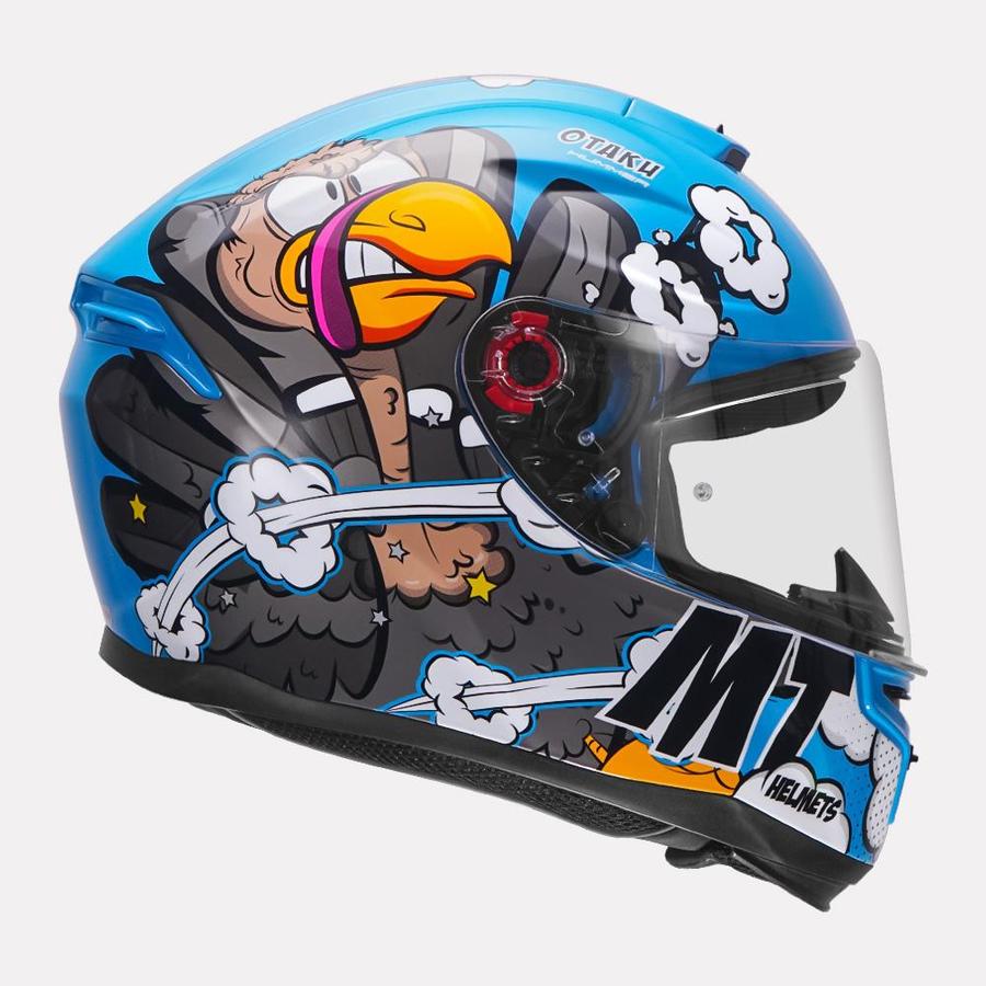 MT Hummer Otaku Helmet ( Gloss Blue ) - Image 3