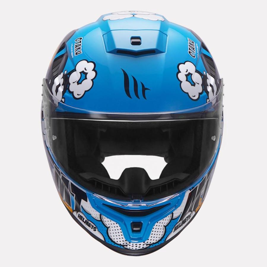 MT Hummer Otaku Helmet ( Gloss Blue ) - Image 2