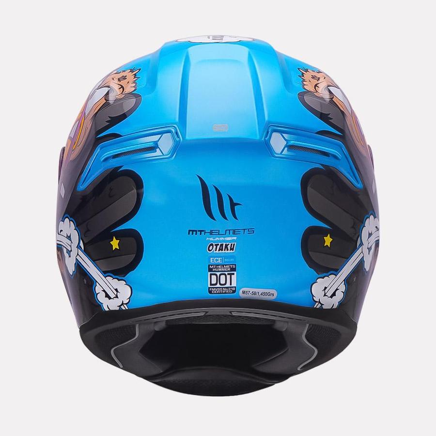 MT Hummer Otaku Helmet ( Gloss Blue ) - Image 5