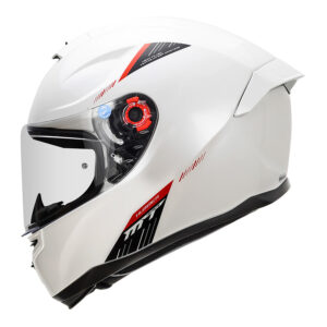 MT HUMMER SOLID GLOSS WHITE HELMET