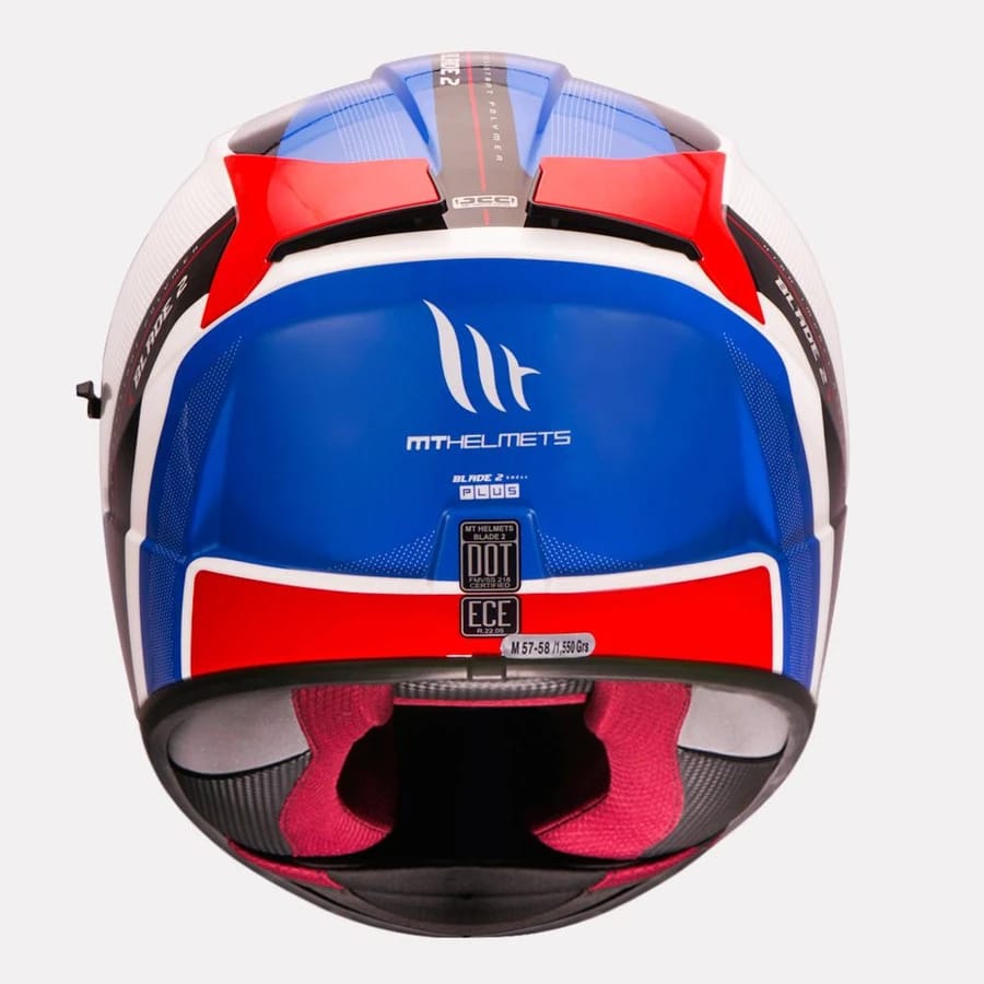 MT Blade 2SV Plus Motorcycle Helmet Gloss Red - Image 4