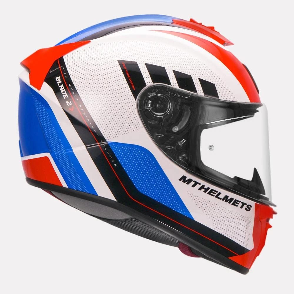 MT Blade 2SV Plus Motorcycle Helmet Gloss Red - Image 2