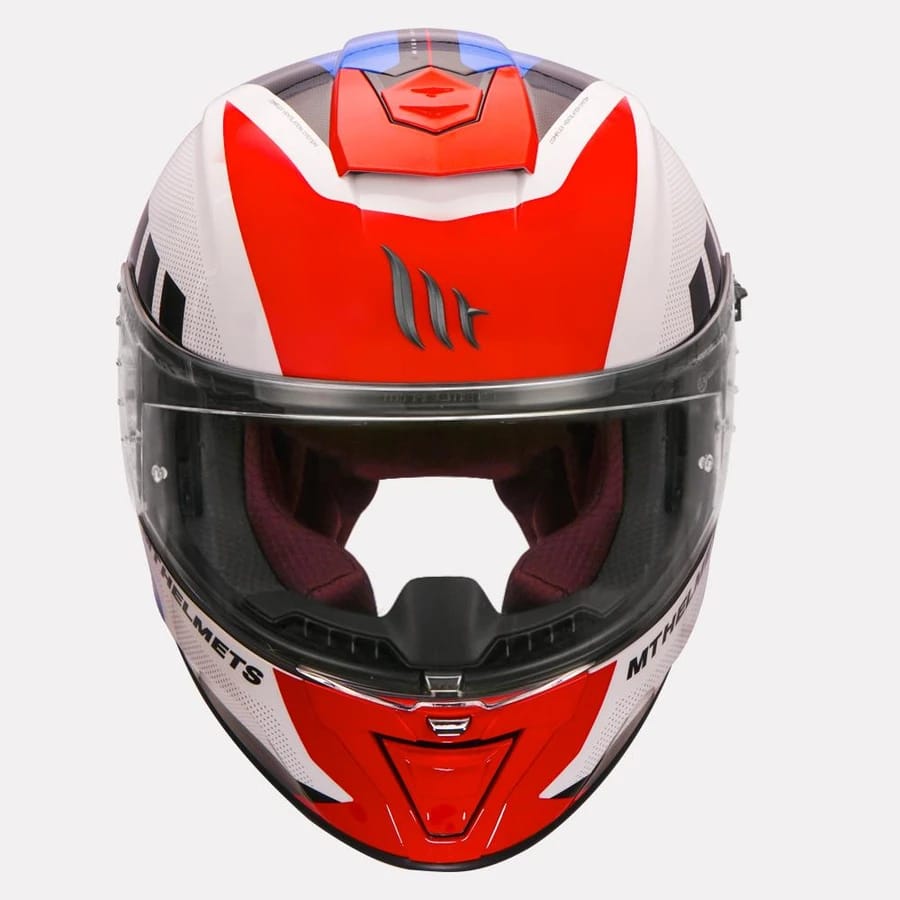 MT Blade 2SV Plus Motorcycle Helmet Gloss Red - Image 3