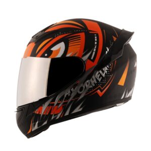 AXOR RAGE TROGON DULL BLACK ORANGE HELMET